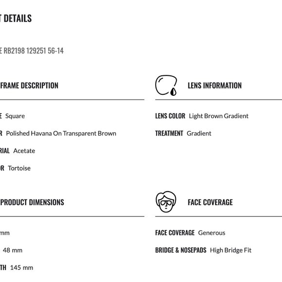 NWT Ray-Ban BILL Sunglasses Polished Havana On Transparent Brown Polarized - Picture 4 of 6